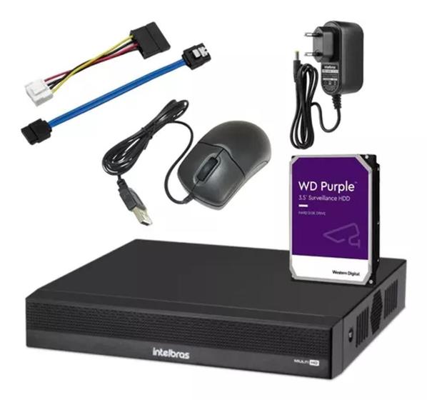 Imagem de Dvr Intelbras 4 Canais Mhdx 1004 Inteligente C/ Hd Purple 1t