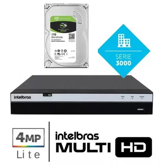 Imagem de Dvr Intelbras Full Hd Mhdx 3004 04 Canais Full Hd 1080p 1tb