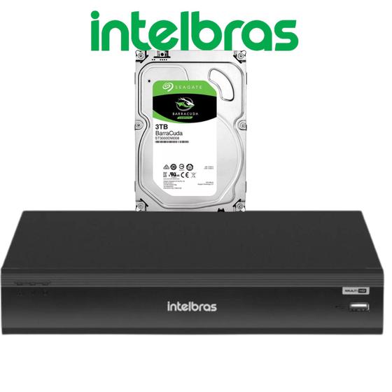 Imagem de Dvr Intelbras Imhdx 3132 Multi Hd 3TB 32 Canais Inteligência Artificial e Reconhecimento Facial