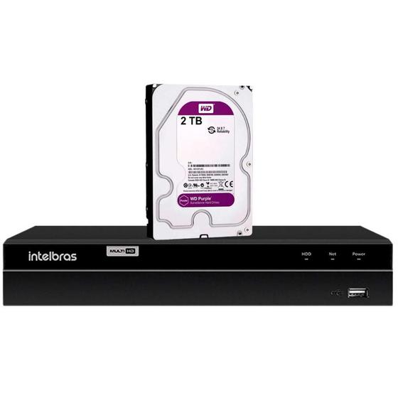 Imagem de DVR Intelbras MHDX 1216 Full HD 1080P 16 Canais Gravador Digital de Vídeo + HD 2TB Purple