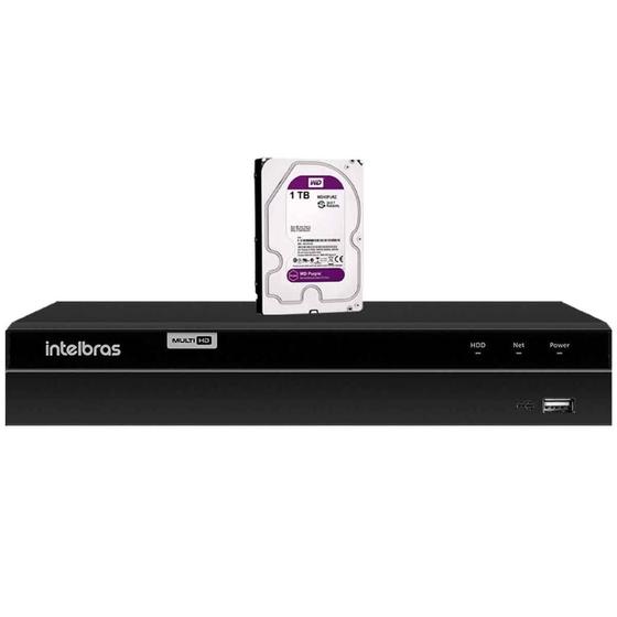Imagem de DVR Intelbras MHDX 1316 Full HD 1080p 16 Canais Gravador Digital de Vídeo + HD 1TB Purple
