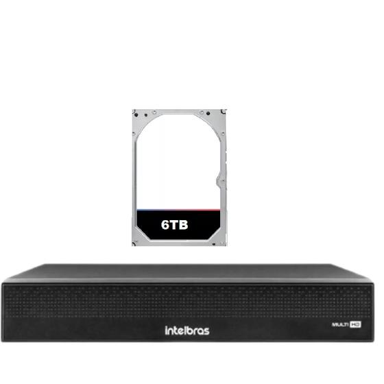 Imagem de Dvr Intelbras Stand Alone 16 canais mhdx 3116 c multihd 1080 110v/220v+hd 6tb