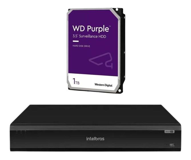 Imagem de Dvr Intelbras Stand Alone Cftv 8 Canais Com Hd 1 Tb Purple