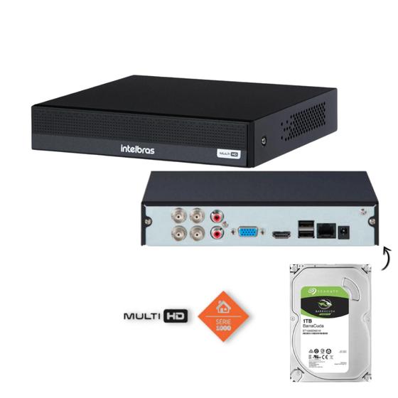 Imagem de Dvr Multi Hd 4ch Mhdx Intelbras 1004-C 1TB