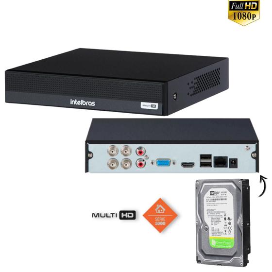 Dvr Multi Hd Intelbras 4ch Mhdx 1004-C C/Hd Menor preço em Dvr Multi Hd Intelbras 4ch Mhdx 1004-C C/Hd