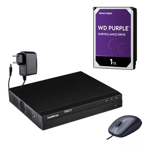 Imagem de Dvr Multi Hd Mhdx 1216 16 Canais Com Hd 1tb Purple Intelbras Voltagem 127v/220v