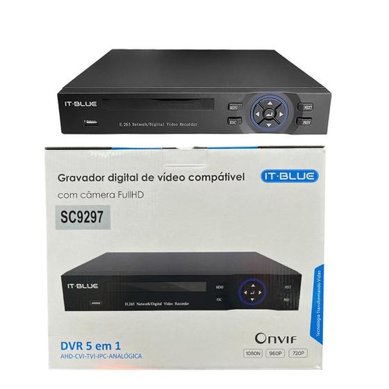 Imagem de DVR  Para 4 Câmeras Gravador Digital de Video 5 em 1 Digital IT-BLUE SC9297 - ELE285
