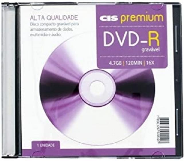Imagem de DVR-R gravável 4.7GB 16x - CIS Premium caixa acrílica.