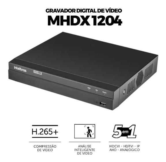 Dvr Stand Alone 04 Canais 1080p Multi Hd Mhdx 1204 Intelbras Menor preço em Dvr Stand Alone 04 Canais 1080p Multi Hd Mhdx 1204 Intelbras