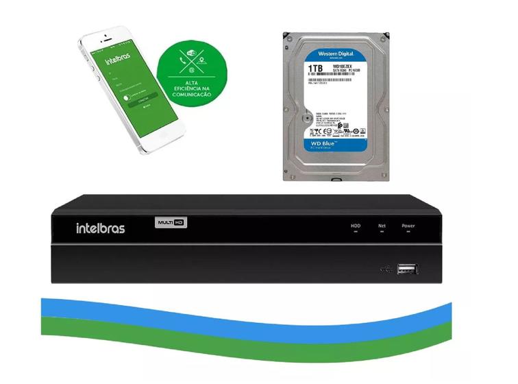 Imagem de DVR Stand Alone Gravador Digital de Vídeo Intelbras MHDX 1216 Full HD 1080P 16 Canais Multi HD