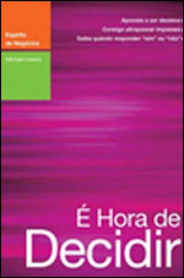 Imagem de E hora de decidir - ACTUAL EDITORA
