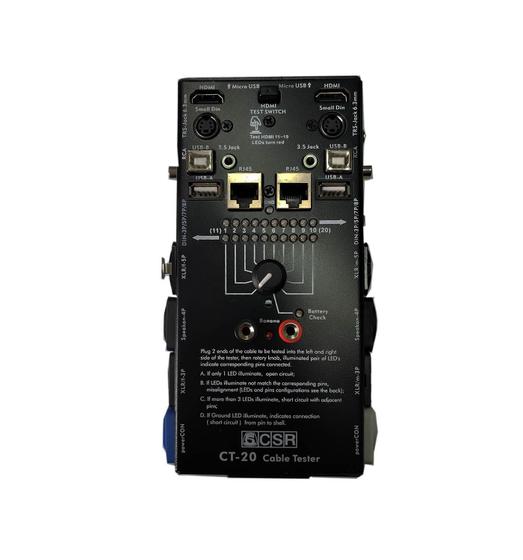 Imagem de E Para Cabos Profissional Ct-20 Hdmi,Usb,Xlr,P10,Etc