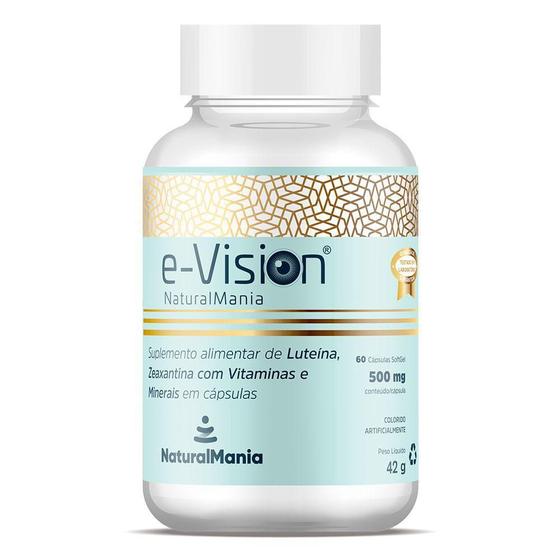Imagem de e- VISION Suplemento alimentar de Luteína, Zeaxantina  com Vitaminas e Minerais com 60 cápsulas