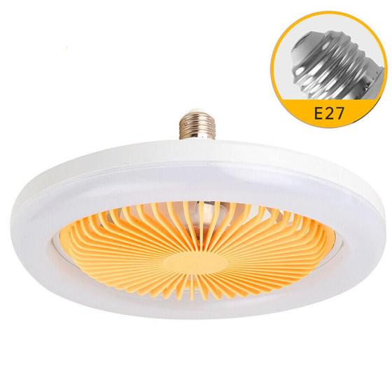 Imagem de E27 LED Ventilador de Teto com Controle Remoto Conforto Total