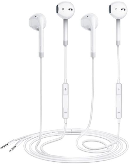 Imagem de Earbuds Fones de ouvido com fio Zetuti com microfone e plugue de 3,5 mm