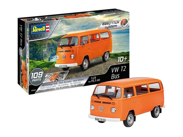 Imagem de Easy-Click Kombi Vw T2 Bus 1/24 Revell 7667