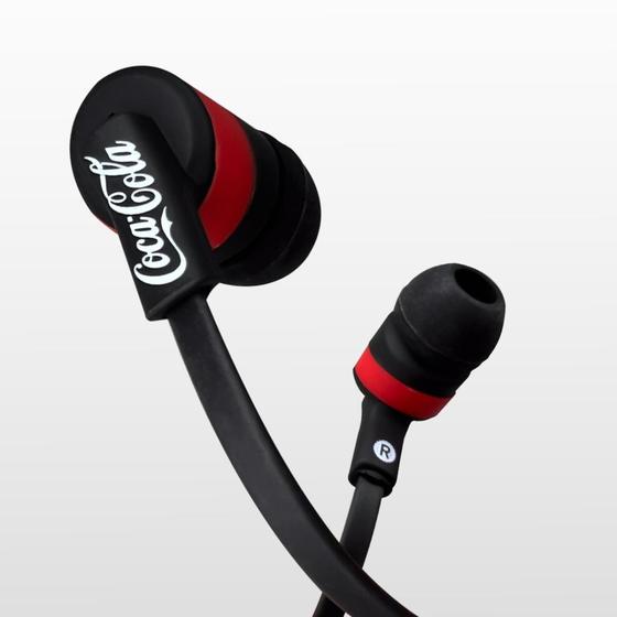 Imagem de Easy Earphone Coca-cola - Fone De Ouvido Microfone - Preto