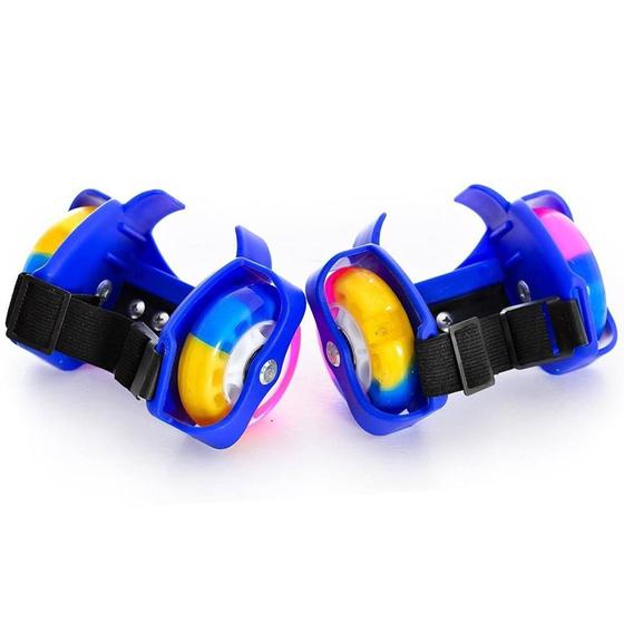 Imagem de Easy Roller - Rodinhas para Tênis com Led - Adaptador de Patins - Azul - Easy Fun