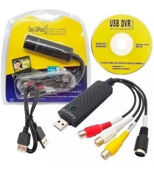 Imagem de EasyCAP Placa De Captura De Video USB para VHS DVD XBOX PS2 RCA DC60