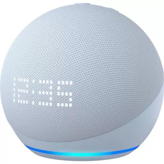 Imagem de Echo Dot (5ª geração) com Relógio e Alexa Música, informação e Casa Inteligente - AZUL