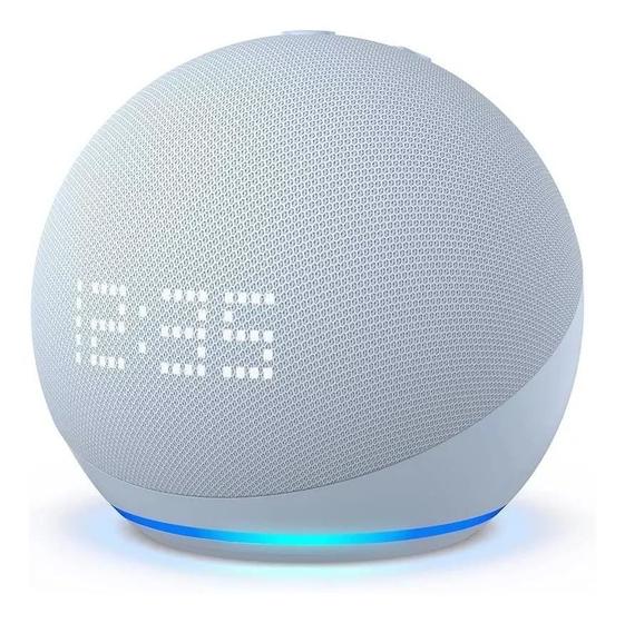 Imagem de Echo Dot 5ª geração com Relógio Smart speaker com Alexa Lançamento AZUL