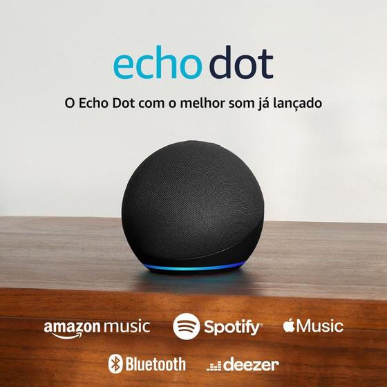 Imagem de Echo Dot 5ª Geração Smart Speaker com Alexa Bluetooth WIFI caixa de som Assistente Virtual