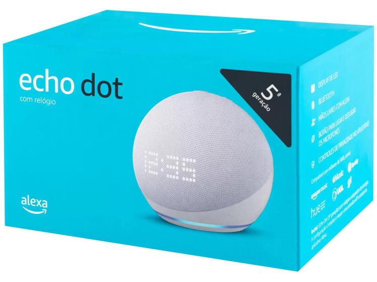 Imagem de Echo Dot 5ª Geração Smart Speaker com Alexa Bluetooth WIFI Com Relógio