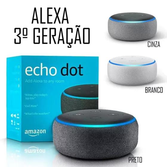 Echo Dot Alexa Amazon Assistente Virtual 3 Gen Com 3rd Smart - Amazom Menor preço em Echo Dot Alexa Amazon Assistente Virtual 3 Gen Com 3rd Smart - Amazom