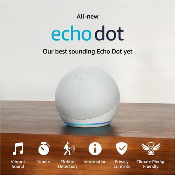 Imagem de Echo dot5 - Alexa & Smart Speaker (Branca)