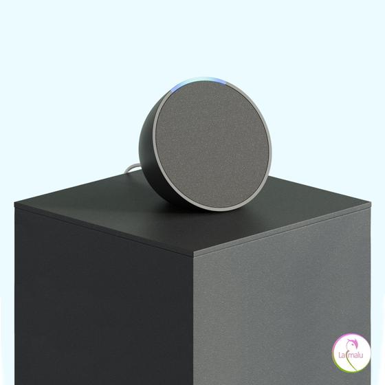 Imagem de Echo Pop Preta Smart Speaker com Alexa Amazon