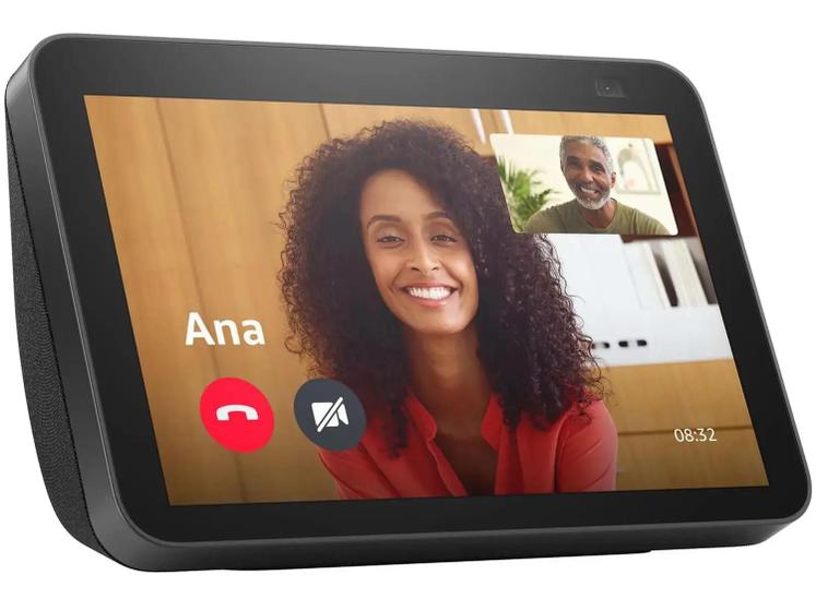 Imagem de Echo Show 8 de 3ª Geração Smart Speaker 8” com Alexa  Preta  Amazon