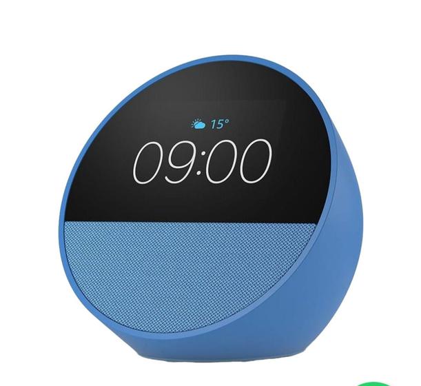 Imagem de Echo Spot (2024) com Alexa: Despertador inteligente com som vibrante e Alexa Cor Azul - amazon