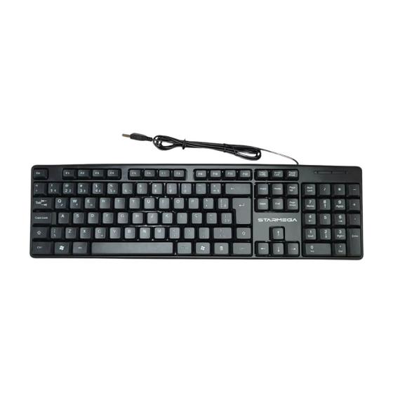 Imagem de eclado Com Fio Usb Para Computador E Notebook Ley-1584 Cor De Teclado Preto