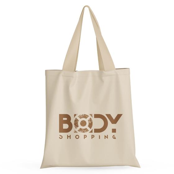 Imagem de Eco Bag Algodao - Bodyshopping (bege)