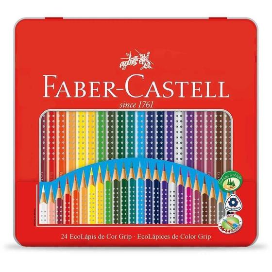 Imagem de EcoLápis Color Grip com 24 Cores 121024LT - Faber-Castel