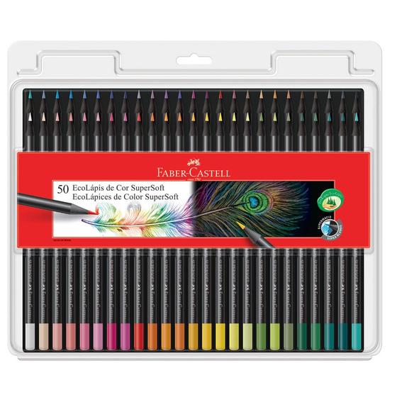 Imagem de Ecolápis De Cor Faber Castell Supersoft C/50 Cores