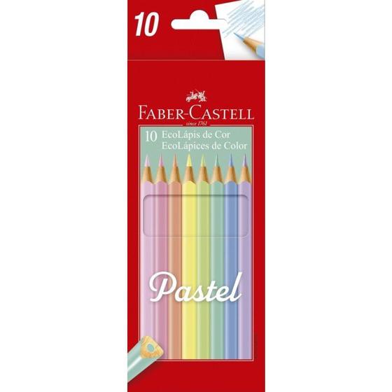 Imagem de Ecolápis De Cor Faber Castell Tons Pastel 10 Cores