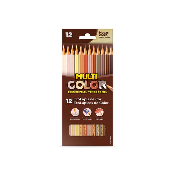 Imagem de Ecolápis de cor Multicolor 12 tons de pele - Faber Castell