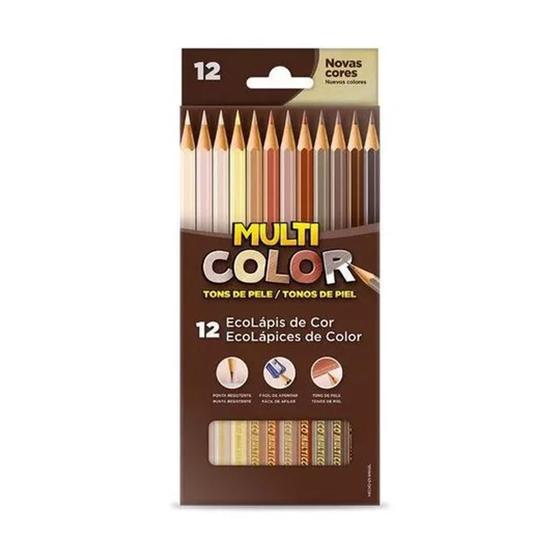 Imagem de Ecolápis De Cor Multicolor Faber Castell - 12 Tons De Pele