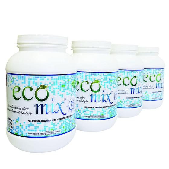Imagem de Ecomix G (Cx 4 Un de 2 Kg) - Desentupidor, Limpa Fossas, Caixas de Gordura e Tratamento de Efluentes