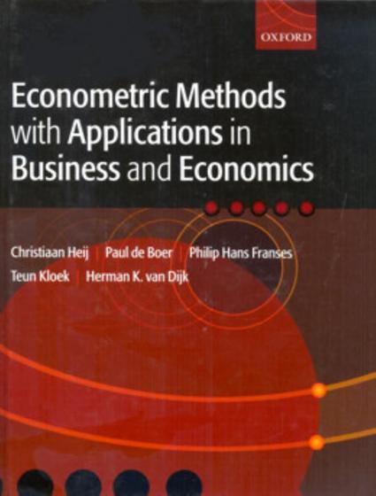 Imagem de Econometric Methods With Applications In Business And Economics - OXFORD 