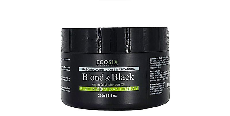 Imagem de Ecosix Blond & Black Máscara Matizadora Platinum 250 gr