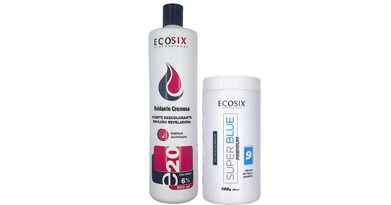 Imagem de Ecosix OX 20 Volumes e Super Blue Premium Pó Descolorante 500 gr