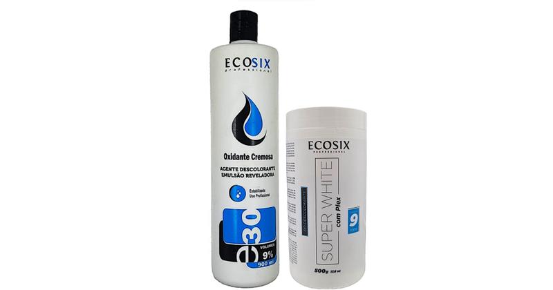 Imagem de Ecosix OX 30 Volumes e Super White Pó Descolorante Com Plex 500 gr