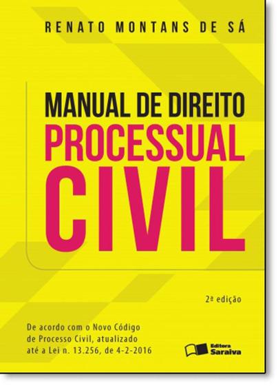 Imagem de Edição antiga - Manual de Direito Processual Civil - 2ª Ed. 2016