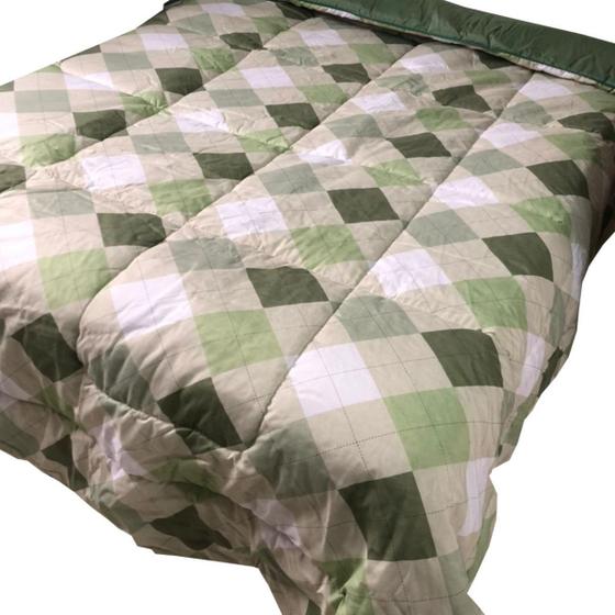 Imagem de Edredom Casal Algodão Box Dupla Face Com Roupa de Cama Lençol Completo 6 Peças