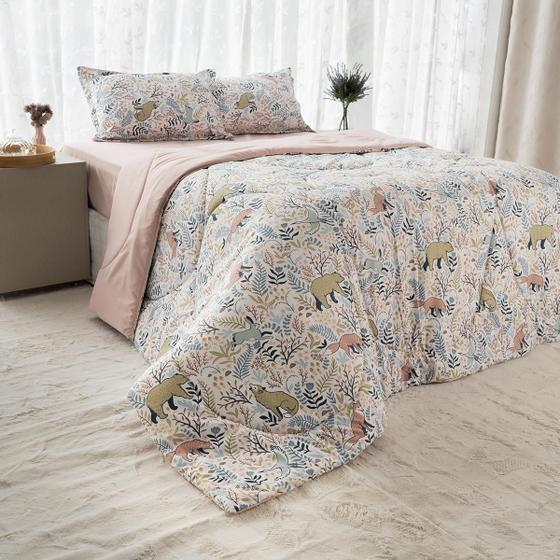 Imagem de Edredom Extra Macio Cama de Solteiro 1 Peça Twist  200 Fios