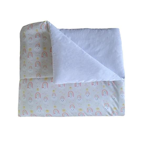 Imagem de Edredom Mini Cama Estampado 100% Algodão Arco-Íris Arrumadinho Enxovais