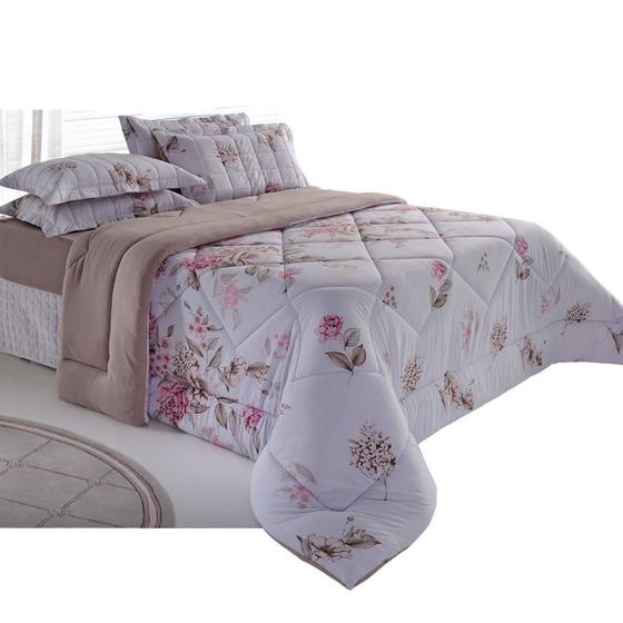 Imagem de Edredom Queen BBC Textil Malha Dupla Face Floral - 29