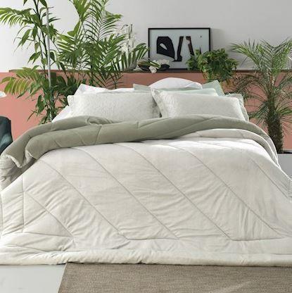 Edredom Queen Blend Fashion Flat Line Green Altenburg Menor preço em Edredom Queen Blend Fashion Flat Line Green Altenburg